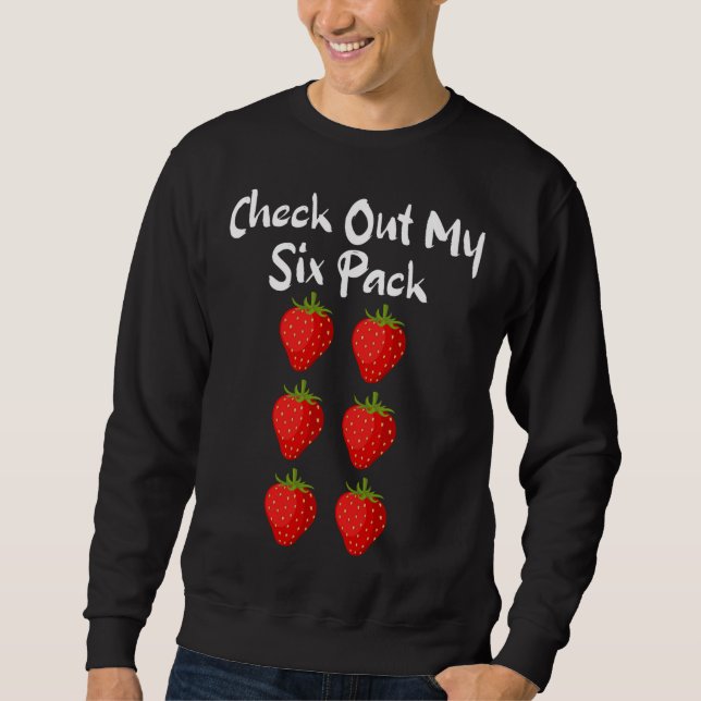 Sudadera Echa un vistazo a mi sarcástico de fresas divertid (Anverso)
