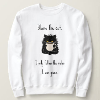 Sudadera Echale la culpa al gato Amante del gato negro dive