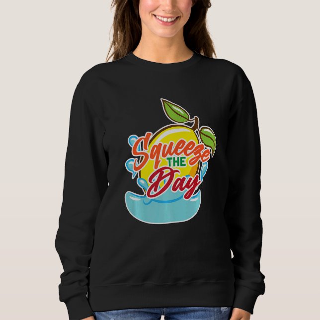 Sudadera Echar Squeeze The Day Lemonade Stand Juice Stand L (Anverso)