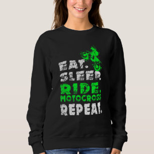 Sudadera Eche el sueño Ride Motocross Repetir la bicicleta 