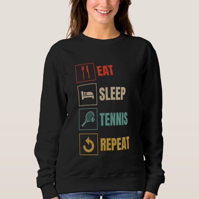 Sudadera Eche Sleep Tenis Repetir el amor deportivo Gracios (Anverso)