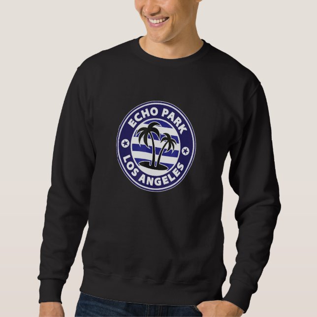 Sudadera Echo Park Los Angeles California Retro Surf Holida (Anverso)