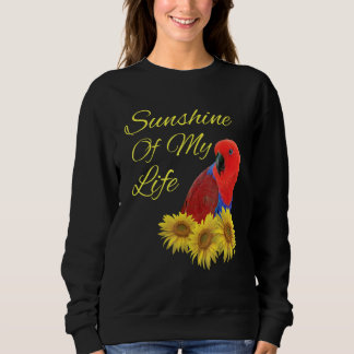 Sudadera Eclectus Parrot Femenino Sunshine Sunflower