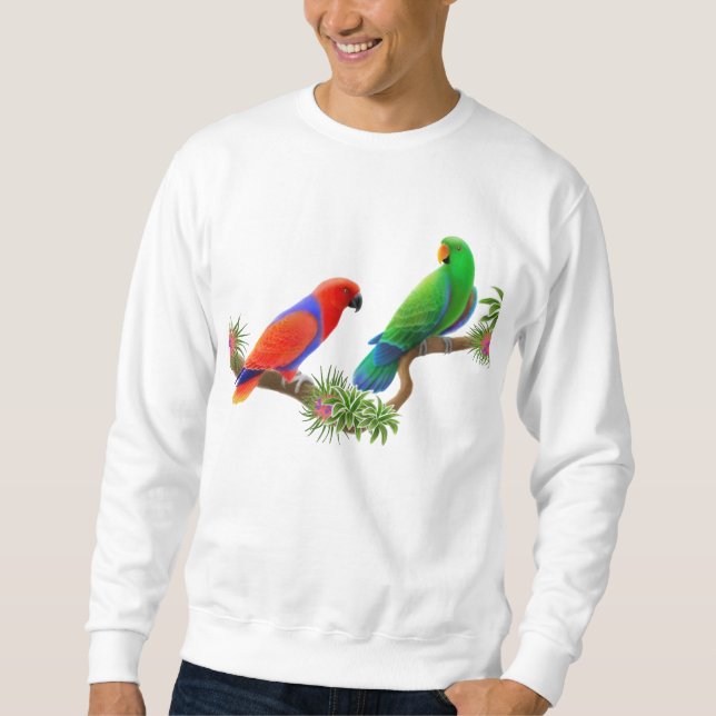 Sudadera Eclectus repite mecánicamente la camiseta (Anverso)