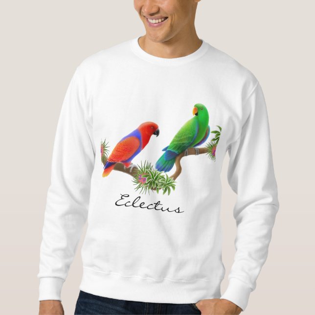 Sudadera Eclectus repite mecánicamente la camiseta (Anverso)