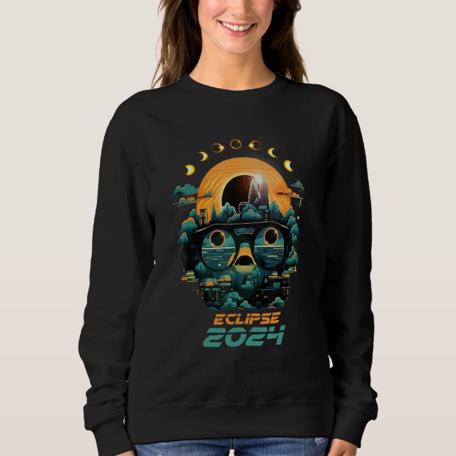 Sudadera Eclipse Phases Total Solar Eclipse 2024 (Anverso)