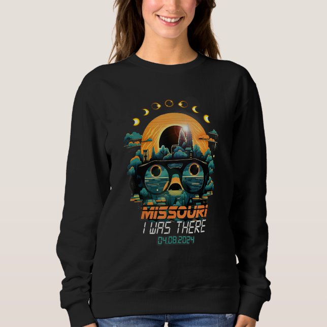 Sudadera Eclipse Phases Total Solar Eclipse 2024 Missouri (Anverso)