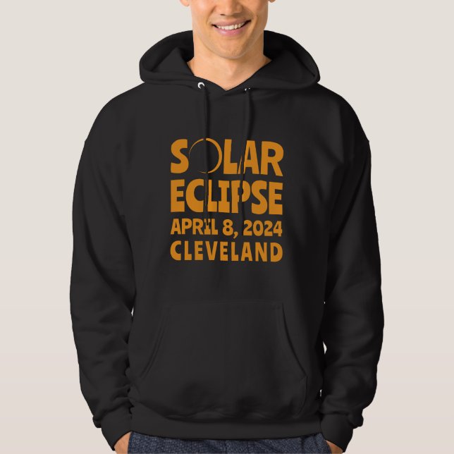 Sudadera Eclipse solar 2024 Cleveland Ohio (Anverso)