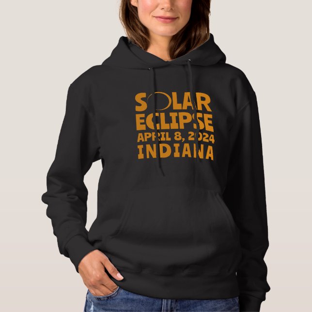 Sudadera Eclipse solar 2024 Indiana (Anverso)