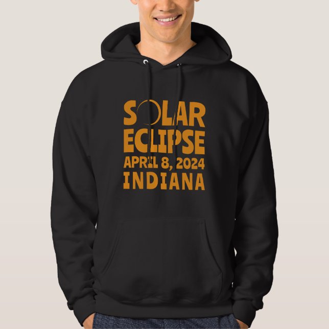 Sudadera Eclipse solar 2024 Indiana (Anverso)