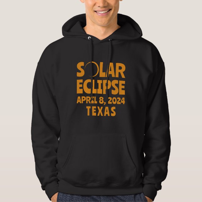 Sudadera Eclipse solar 2024 Texas (Anverso)