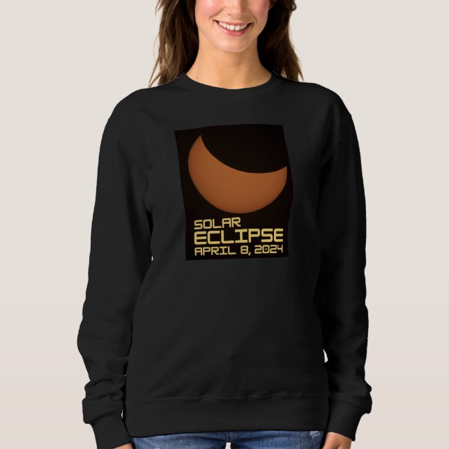 Sudadera Eclipse solar 8 de abril de 2024 (Anverso)