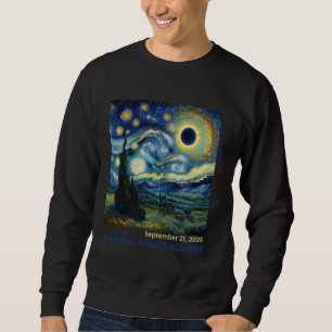 Sudadera Eclipse Solar Parcial Vincent Van Gogh Noche estre