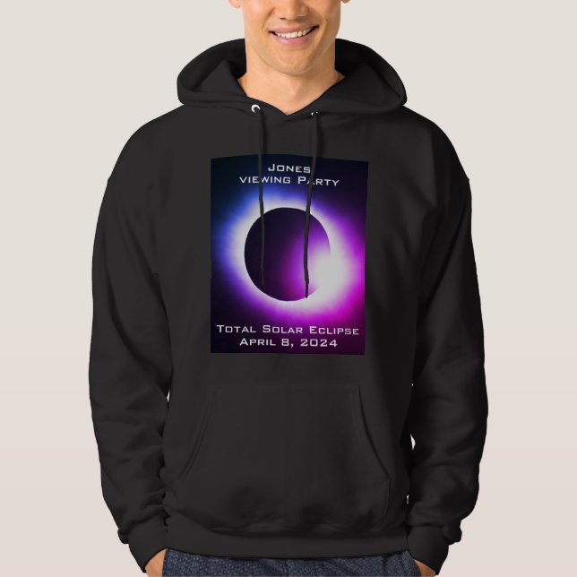 Sudadera Eclipse solar total 2024 (Anverso)