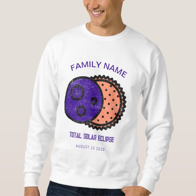 Sudadera Eclipse Solar Total 2026 Personalizado (Anverso)