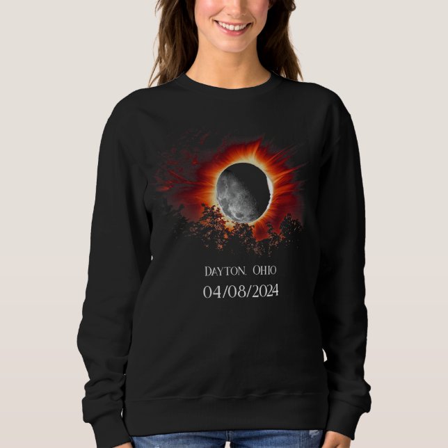 Sudadera Eclipse solar total América Dayton, Ohio (Anverso)
