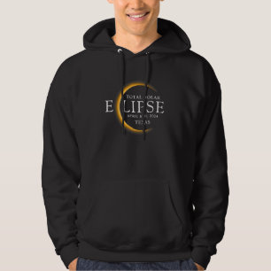 Sudadera Eclipse solar total de 2024 Texas Black & Gold mod