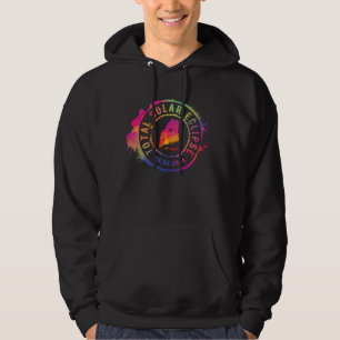 Sudadera Eclipse Total de Sol 2024 EE. UU. Maine Mt Katahdi