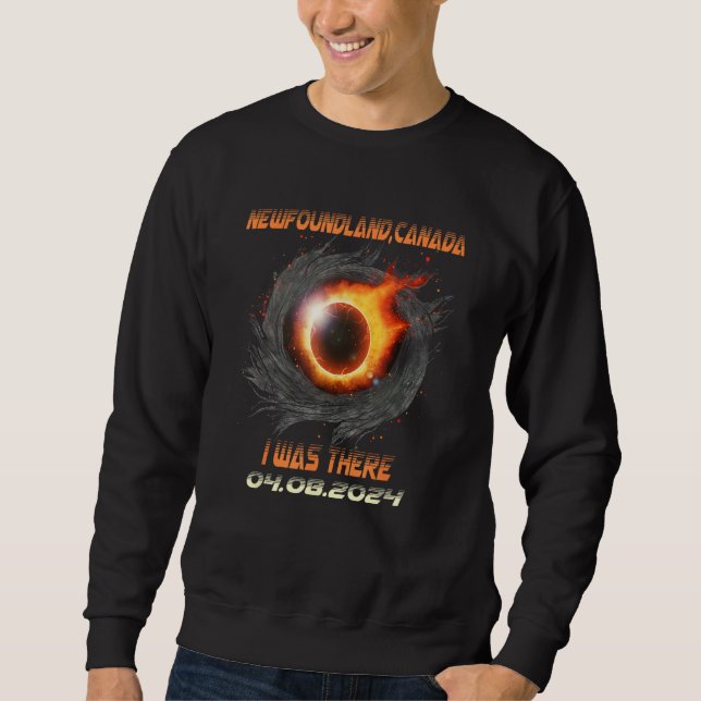 Sudadera Eclipse Total de Sol Estético 2024 Terranova Ca (Anverso)