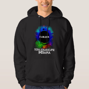 Sudadera Eclipse Total de Sol Indiana 2024 Totalidad Colori