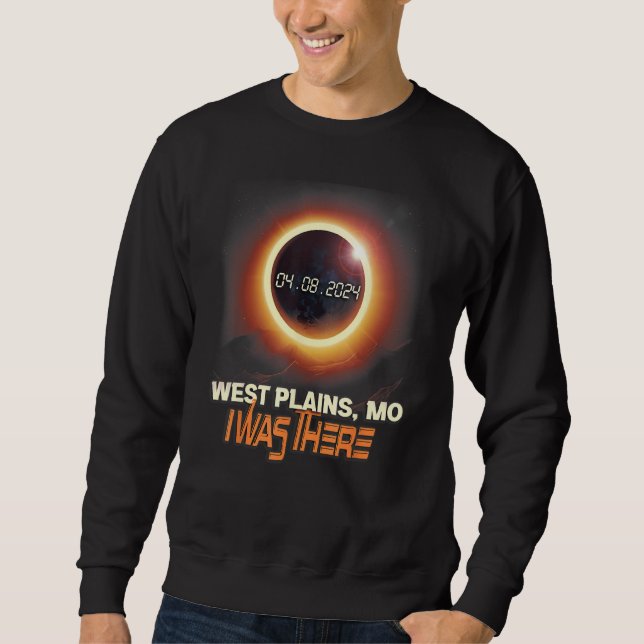 Sudadera Eclipse Total de Sol West Plains Missouri (Anverso)