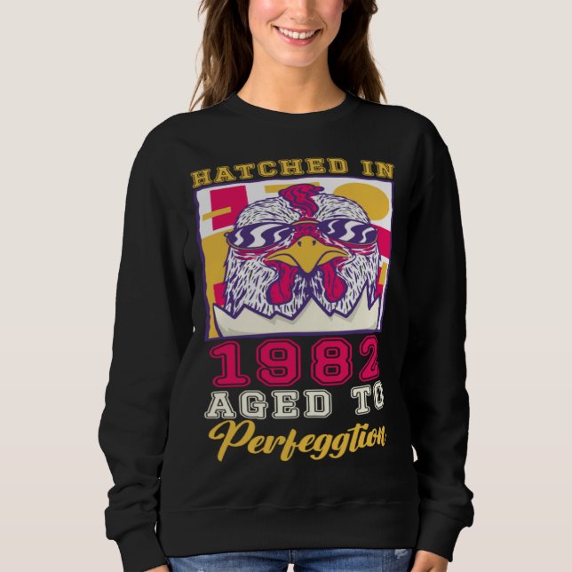 Sudadera Eclosionado en 1982 Envejecido a la Perfección (Anverso)