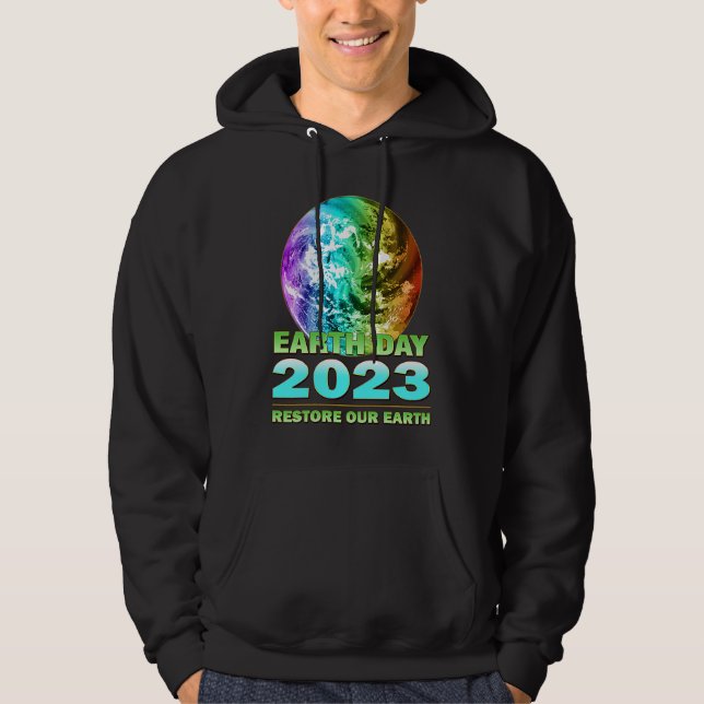 Sudadera Eco Friendly Clothing for Earth Day 2023 Anniversa (Anverso)