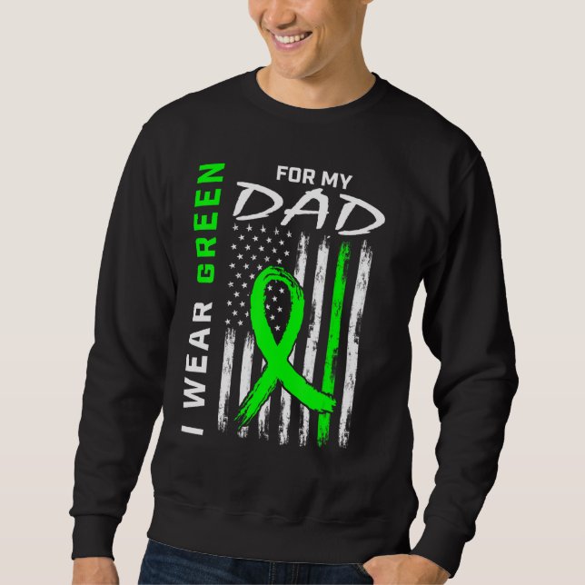 Sudadera Ecología de la parálisis cerebral de papá verde (Anverso)