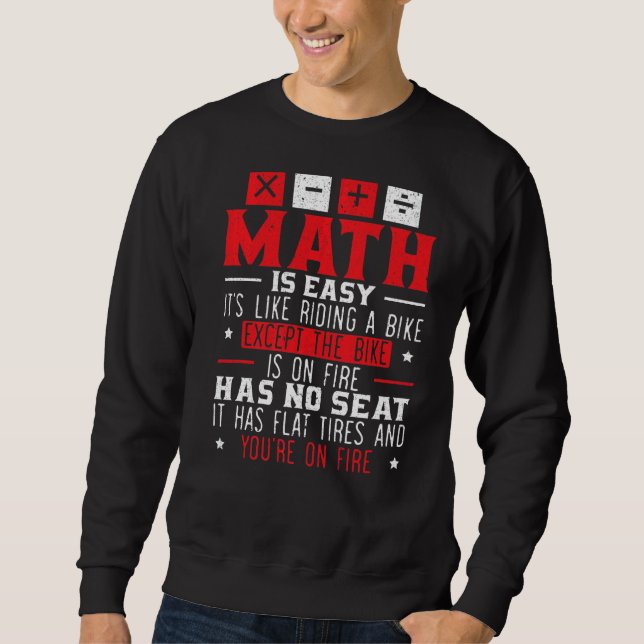 Sudadera Ecuación S de números álgebra matemática geek (Anverso)