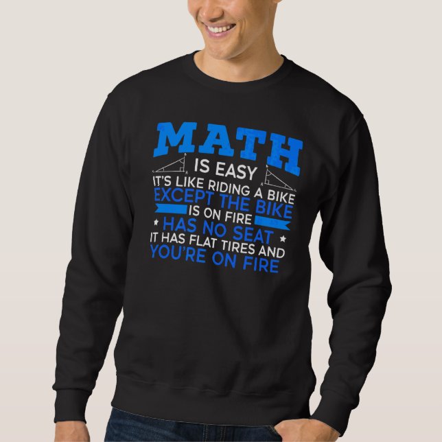 Sudadera Ecuación S de números álgebra matemática geek (Anverso)