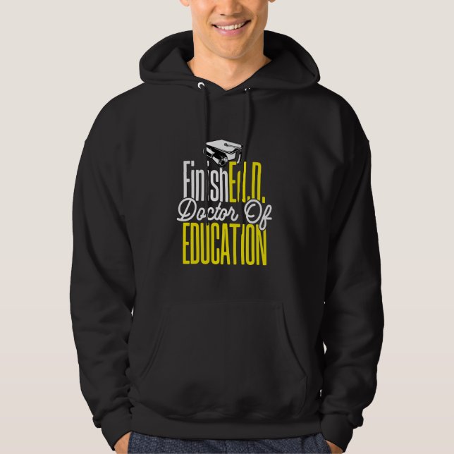 Sudadera Ed.D. Finalización de doctoradoEd.D. Médico de E (Anverso)