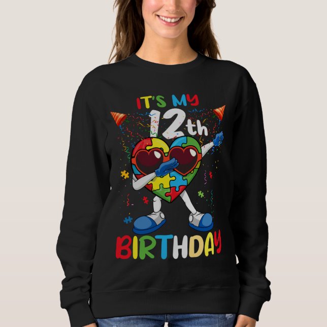 Sudadera Edad 12 Cefalea Cefalea Born Puzzle Autism Awarene (Anverso)
