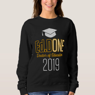 Sudadera Edd Médica De Educación 2019 Graduación De Doctora