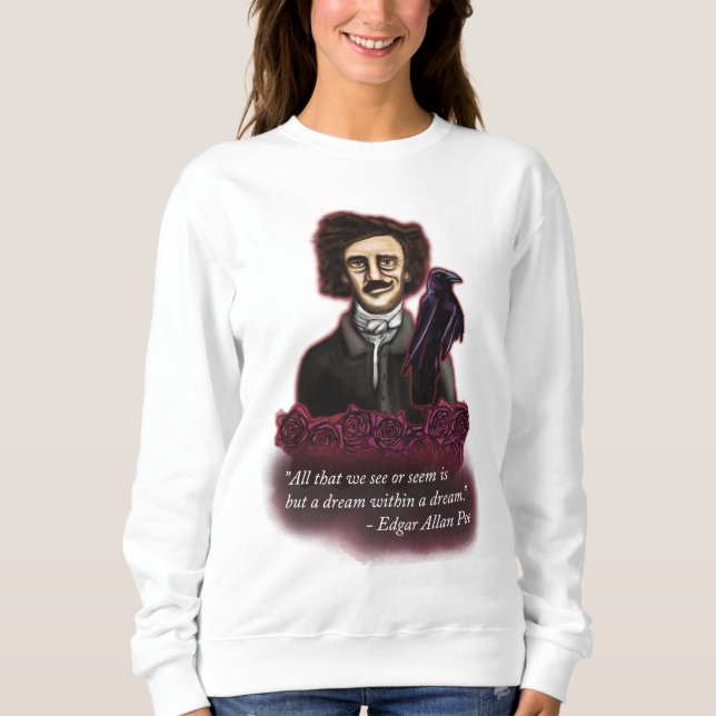 Sudadera Edgar Allan Poe, Academia Oscura (Anverso)