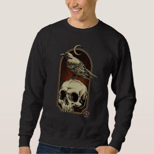 Sudadera Edgar Allan Poe - Nevermore Skull y Raven - Meme