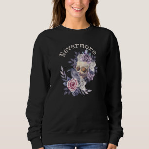 Sudadera Edgar Allan Poe The Raven Nevermore Gothic Floral