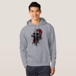 Sudadera Edgy Crow Skull Gothic Grunge Hoodie