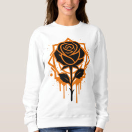 Sudadera Edgy Dripping Rose Artwork