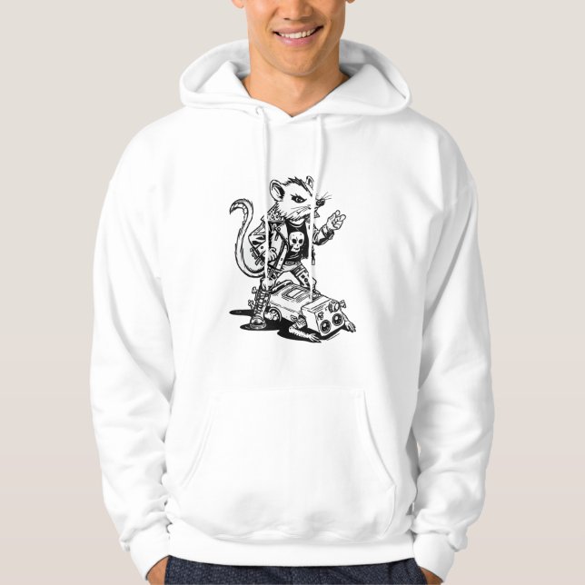 Sudadera Edgy Punk Rat Rodent Rebellion Alternative Urban  (Anverso)