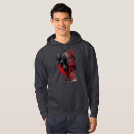 Sudadera Edgy Samurai Warrior Japanese Ink Art Red Sun 