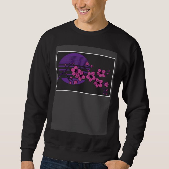Sudadera Edgy Soft Grunge Japanese Cherry Blossom Tree Aest (Anverso)
