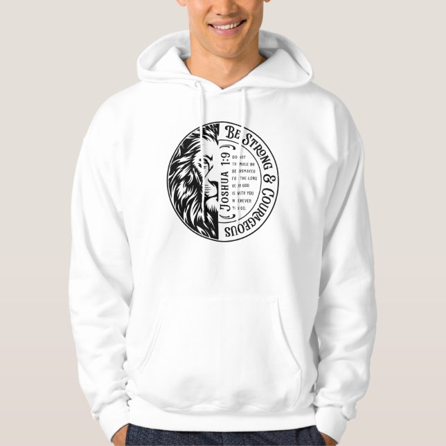 Sudadera Edición León Joshua 1:9 (Anverso)