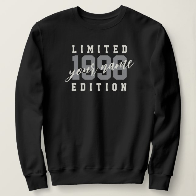 Sudadera Edición Limitada Cumpleaños 30, Nombre Personaliza (Anverso del diseño)