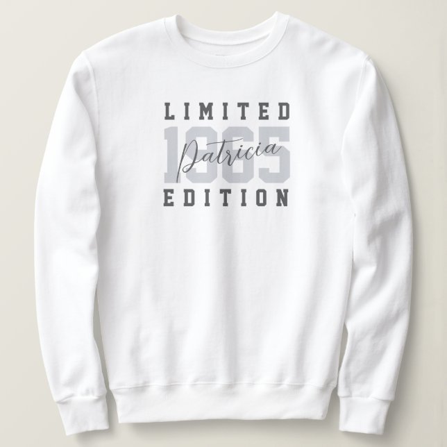 Sudadera Edición limitada de personalizado 60º cumpleaños o (Anverso del diseño)