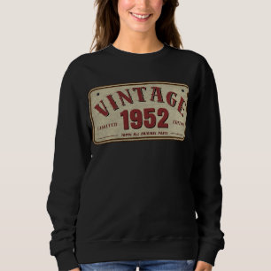 Sudadera Edición Limitada Vintage 1952 Todas las Piezas Ori