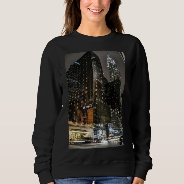 Sudadera Edificio Chrysler de la ciudad de Nueva York en el (Anverso)