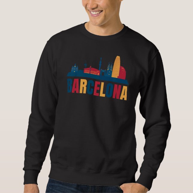 Sudadera Edificio colorido de Barcelona (Anverso)