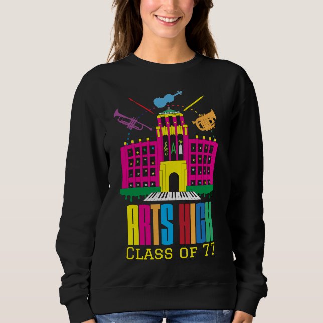 Sudadera Edificio creativo de la escuela secundaria de arte (Anverso)