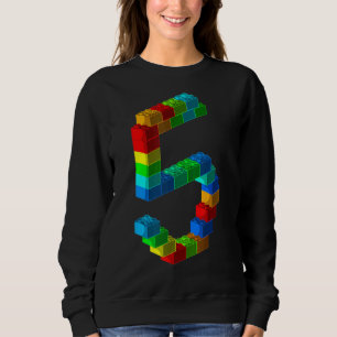 Sudadera Edificio Cute Block 5º regalo de cumpleaños de 5 a