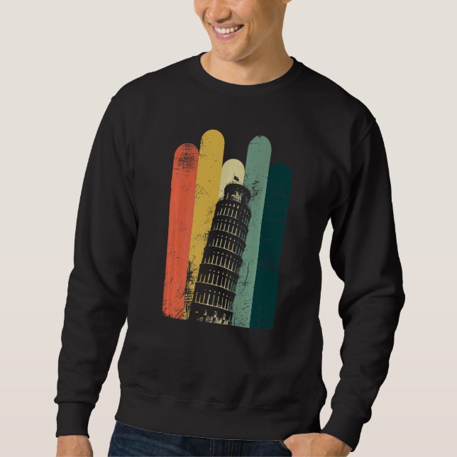 Sudadera Edificio emblemático de la Torre Inclinada de Pisa (Anverso)
